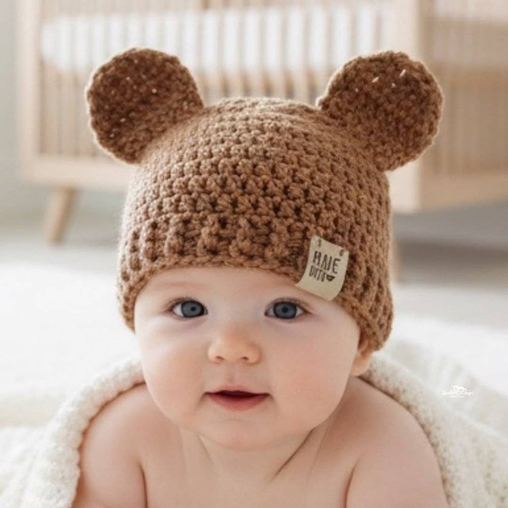 Charming Crochet Bear Hat for Babies