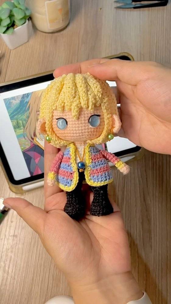 Charming Crochet Doll of Howl