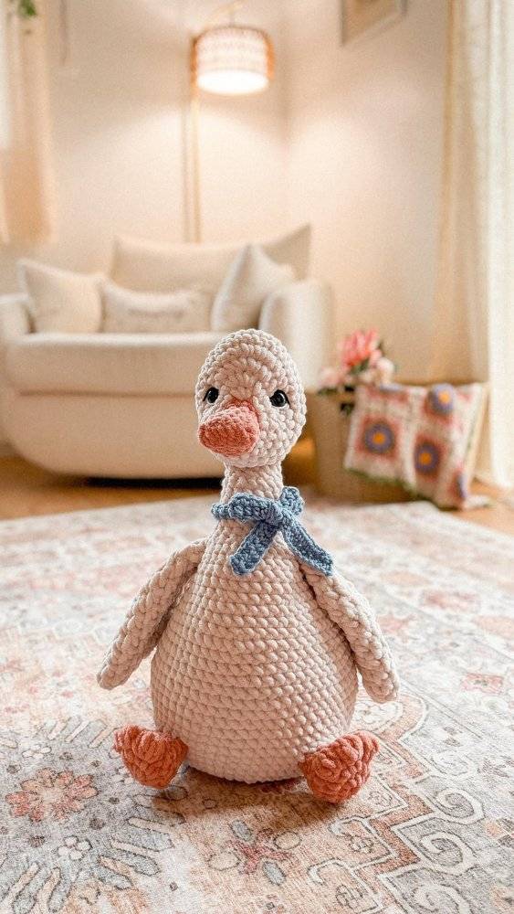 Charming Crochet Goose Amigurumi