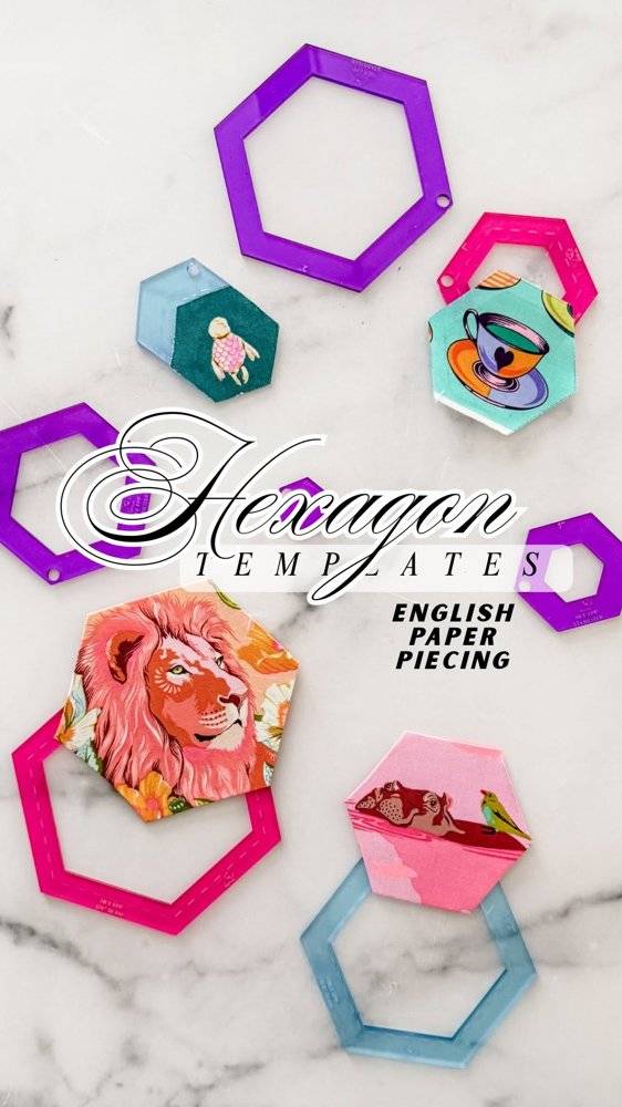 Charming Hexagon English Paper Piecing Templates