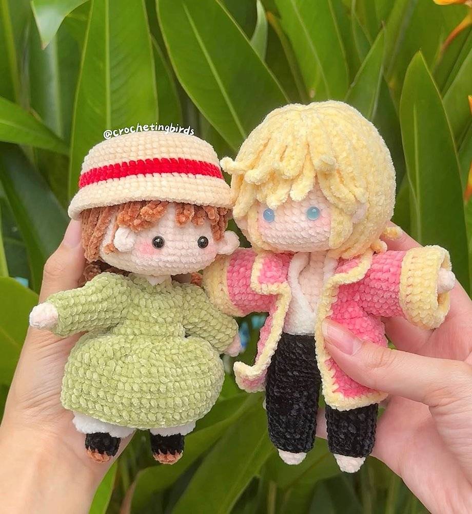 Charming Howl's Moving Castle Crochet Dolls