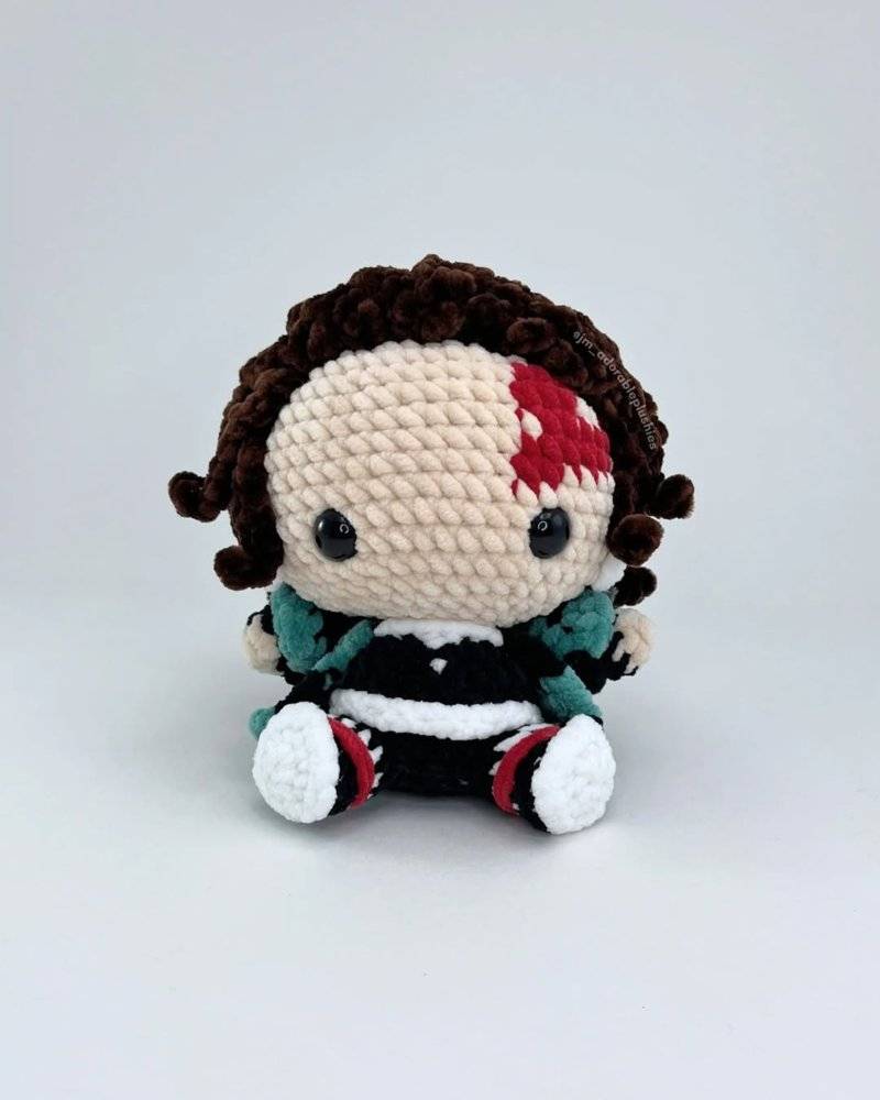 Chibi Tanjiro Amigurumi Crochet Doll