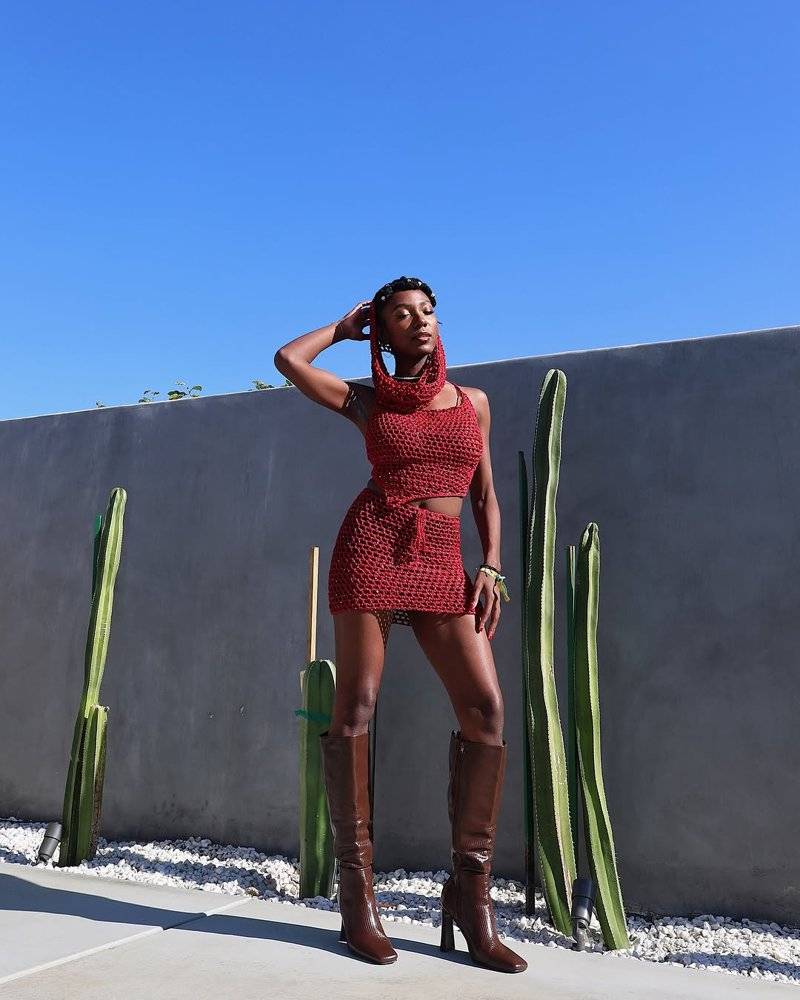 Chic Crochet Co-ord Set with Matching Accessories
