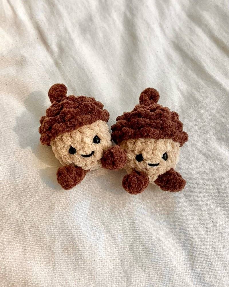 Chubby Acorn Amigurumi Friends