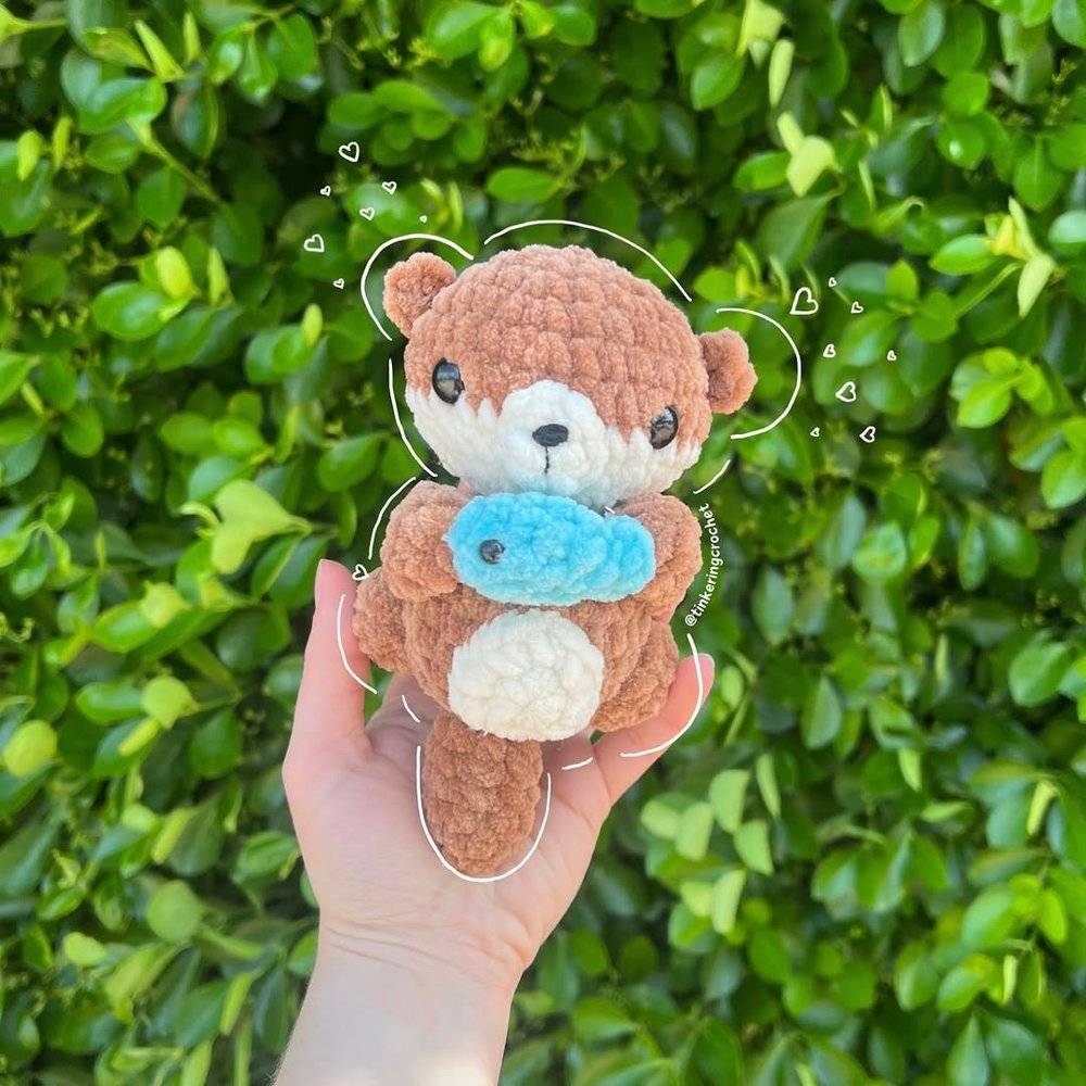 Chubby Amigurumi Otter Crochet Project