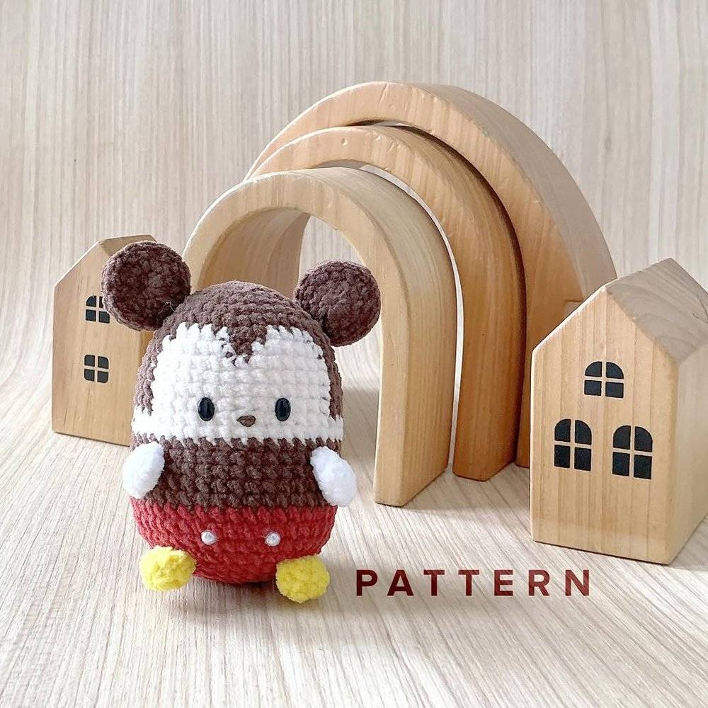 Chubby Mickey Mouse Amigurumi Crochet
