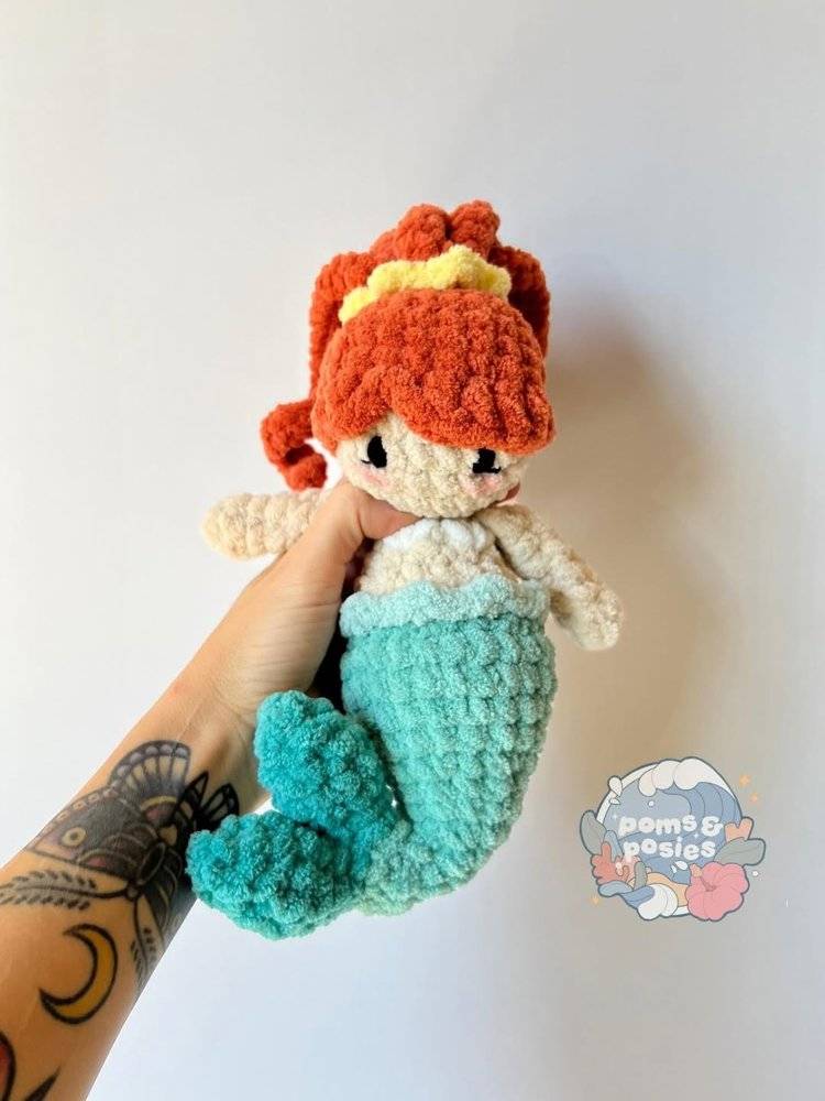 Chunky Crochet Mermaid Doll