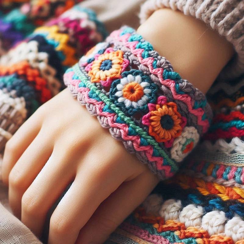 26 Crochet Flower Bracelet Patterns Image