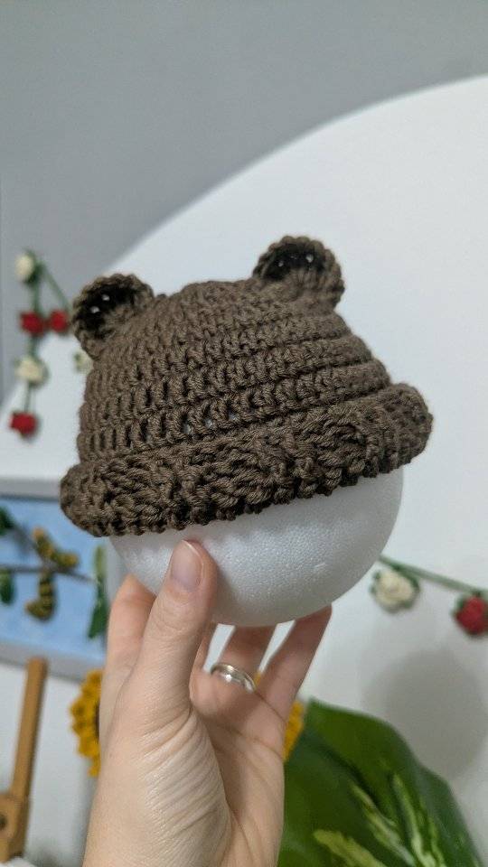 Cozy Crochet Bear Hat with Cute Ears