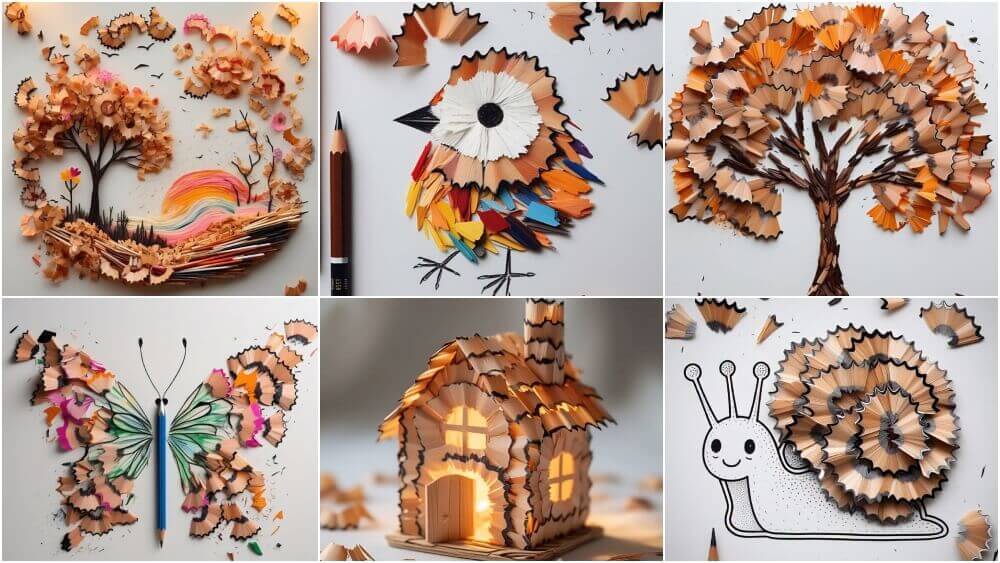 32 Pencil Shavings Crafts Image