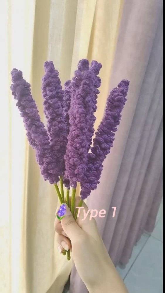 Crochet Lavender Stems