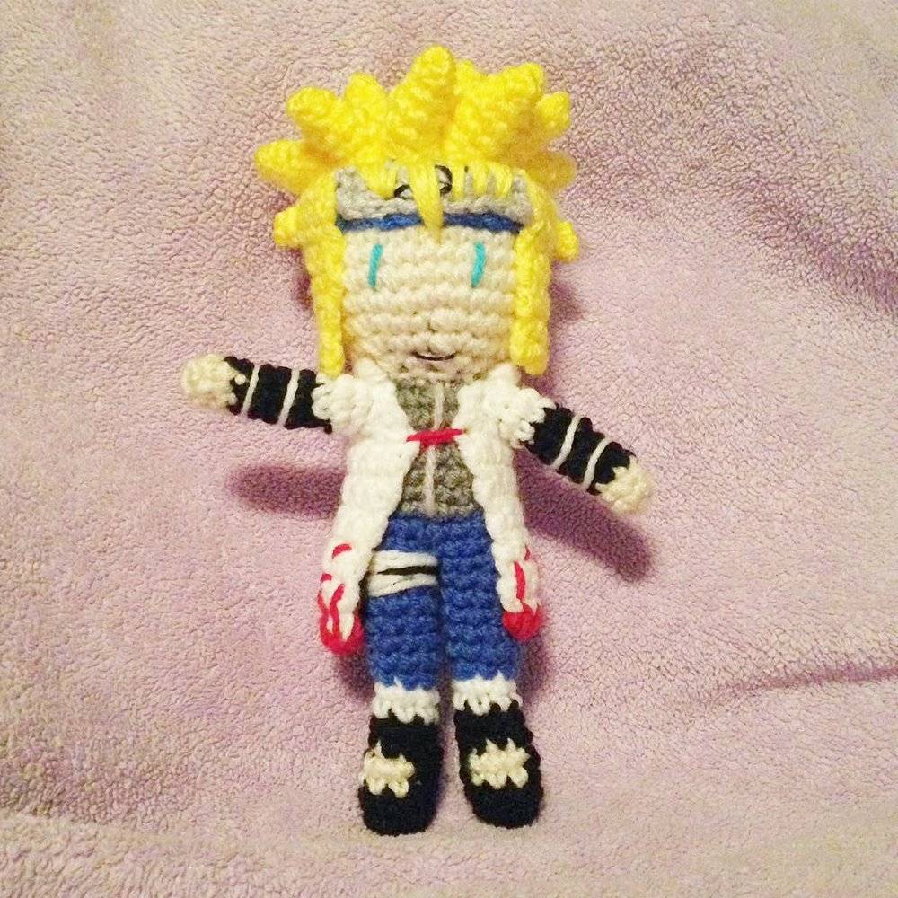 Crochet Minato Namikaze Amigurumi Doll