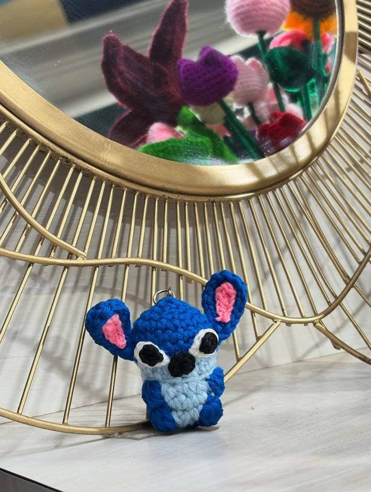 Crochet Stitch Character Keychain Project