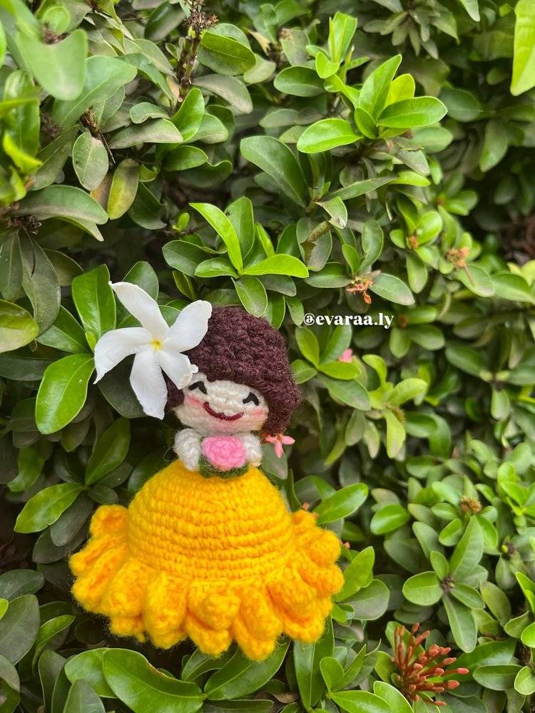 Crochet Sunflower Fairy Doll Amigurumi