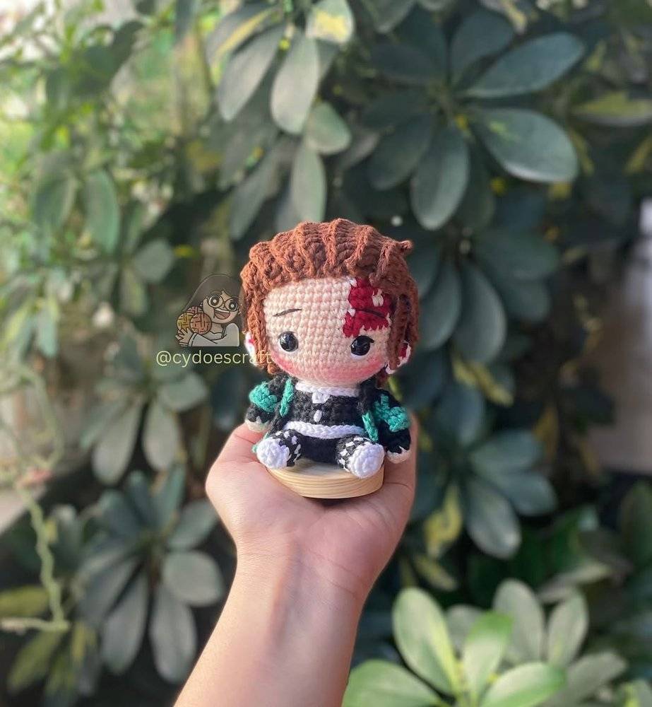 Crochet Tanjiro Amigurumi Figure