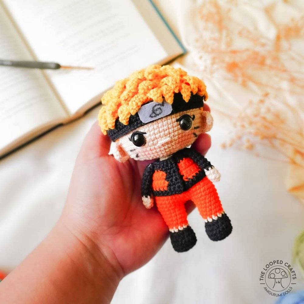 Crocheted Amigurumi Naruto Doll