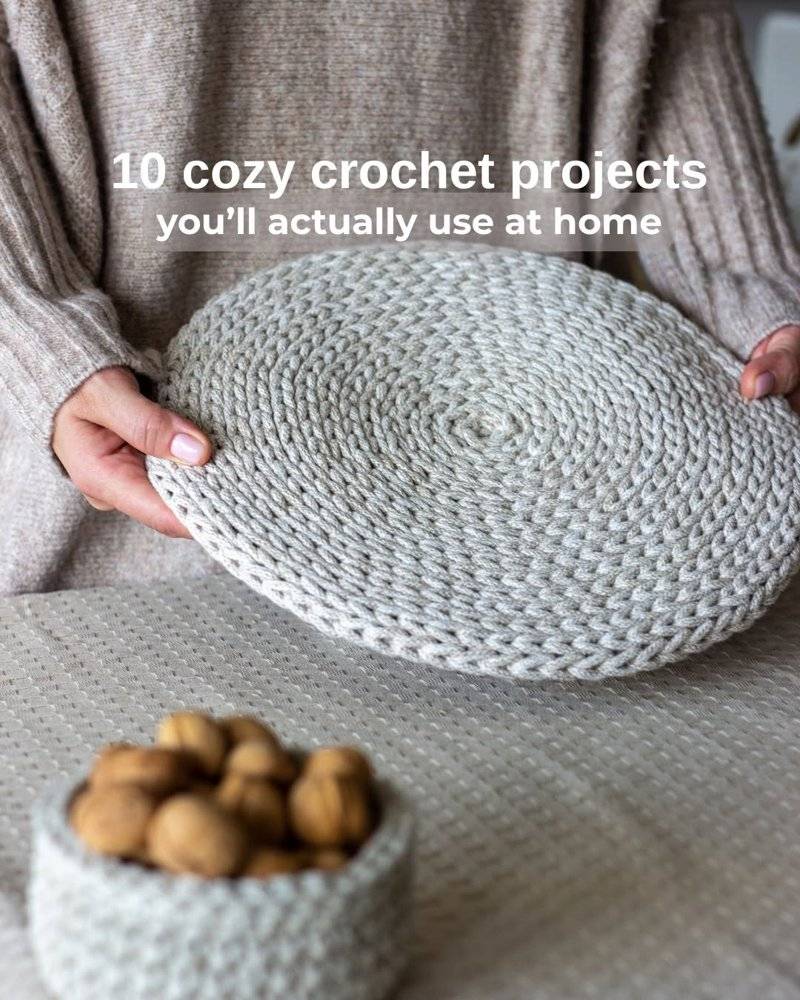 Crocheted Jute Round Placemat Project