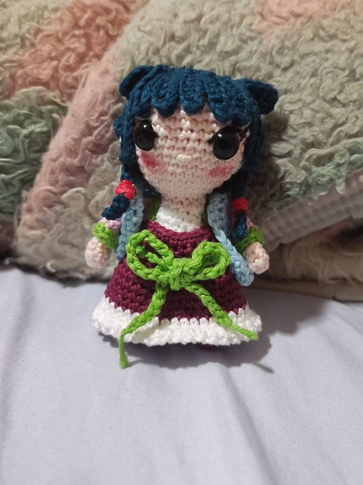 Crocheted Mao Mao Character Plushie Pattern