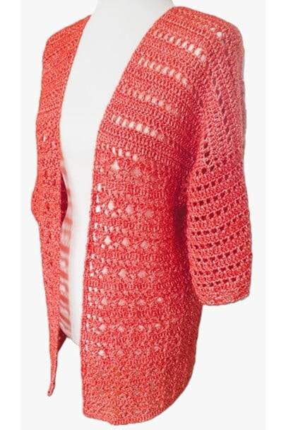 32 Crochet Summer Cardigan For Plus Size Patterns Image