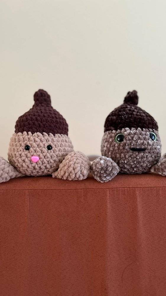 Cute Amigurumi Acorn Companions