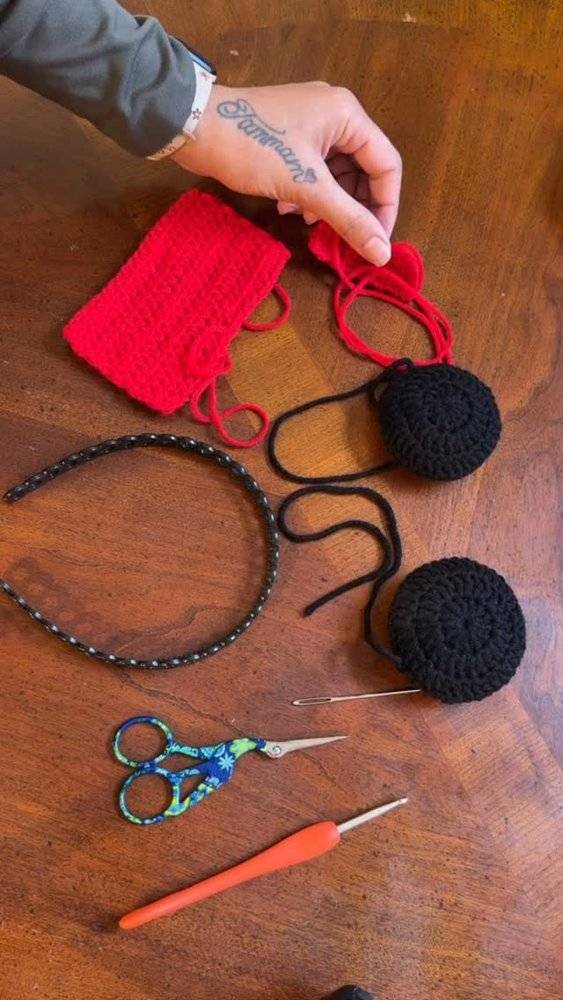 DIY Crochet Mickey Mouse Ears Headband Project