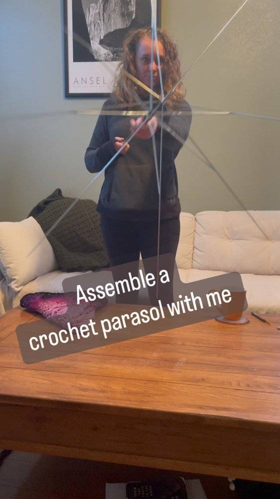 DIY Crochet Parasol Project