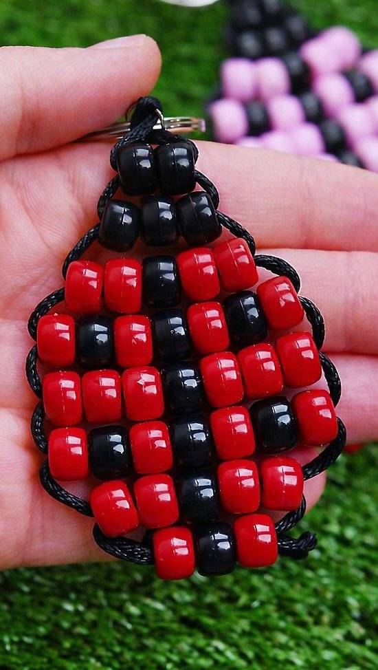 DIY Pony Bead Keychain Craft