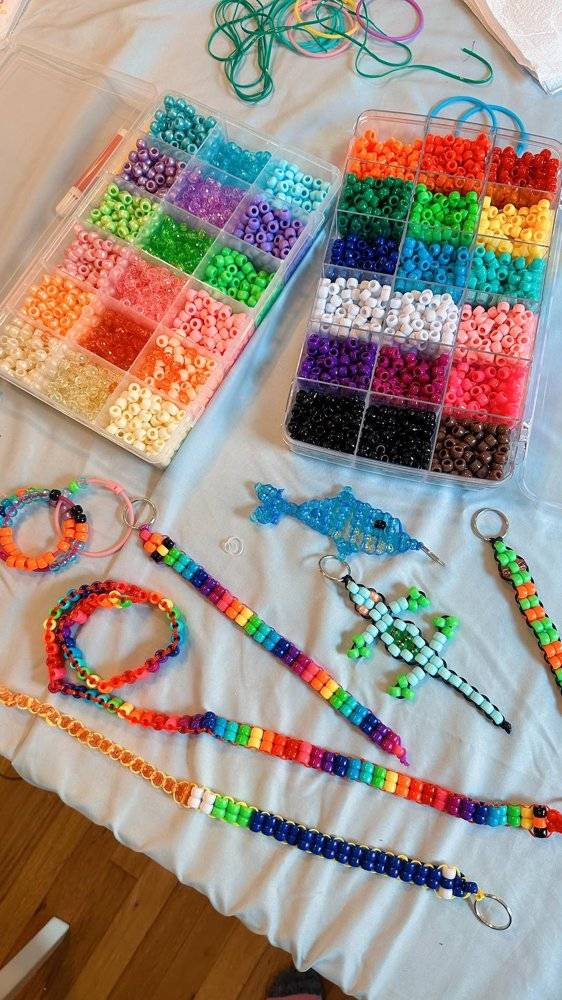 DIY Seahorse Pony Bead Keychain Crafts