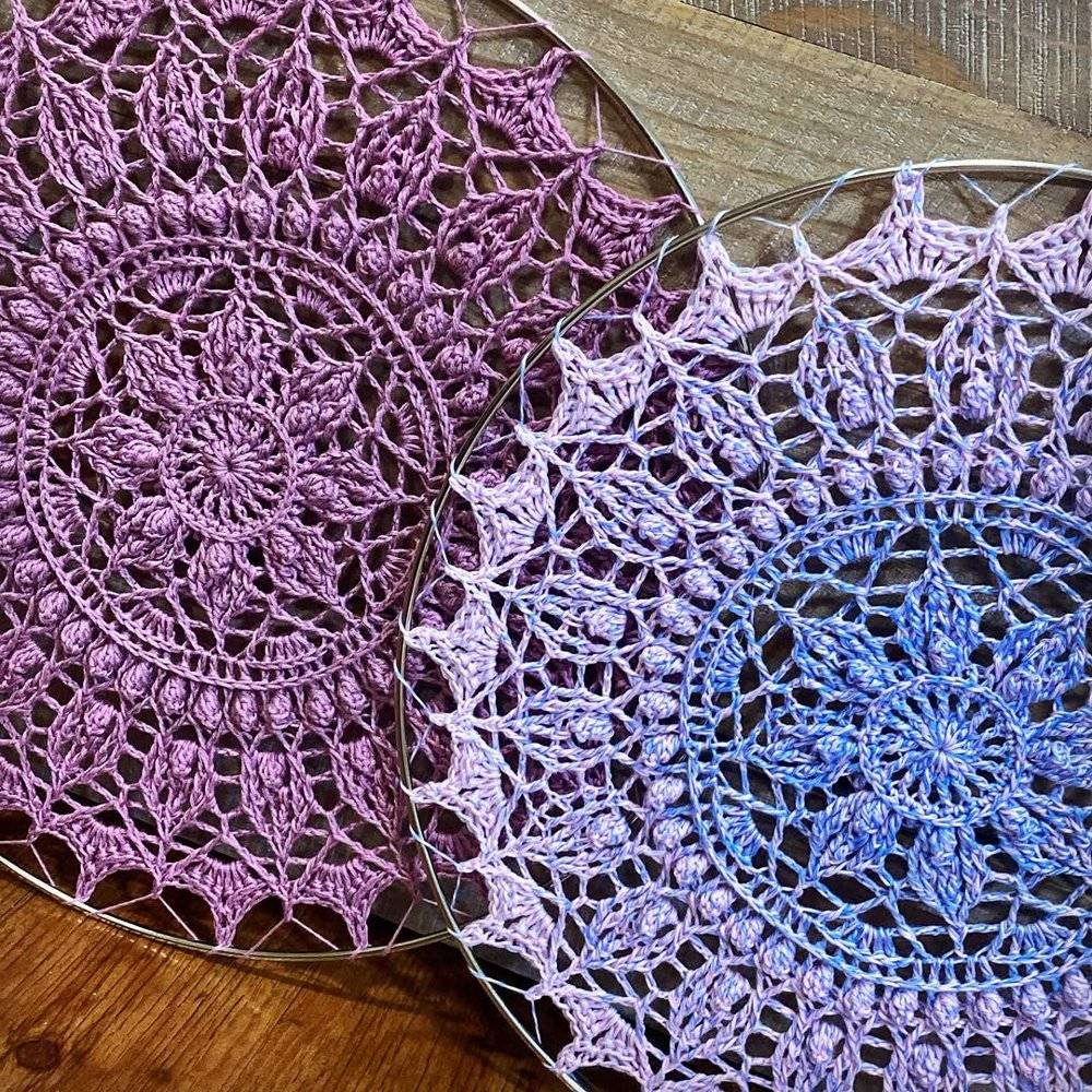 Dreamy Crochet Mandala Hoops