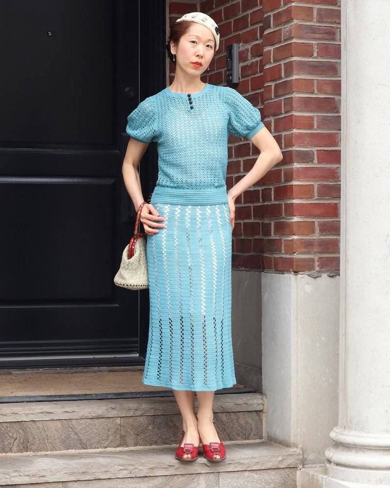 Elegant Crochet Co-ord Set