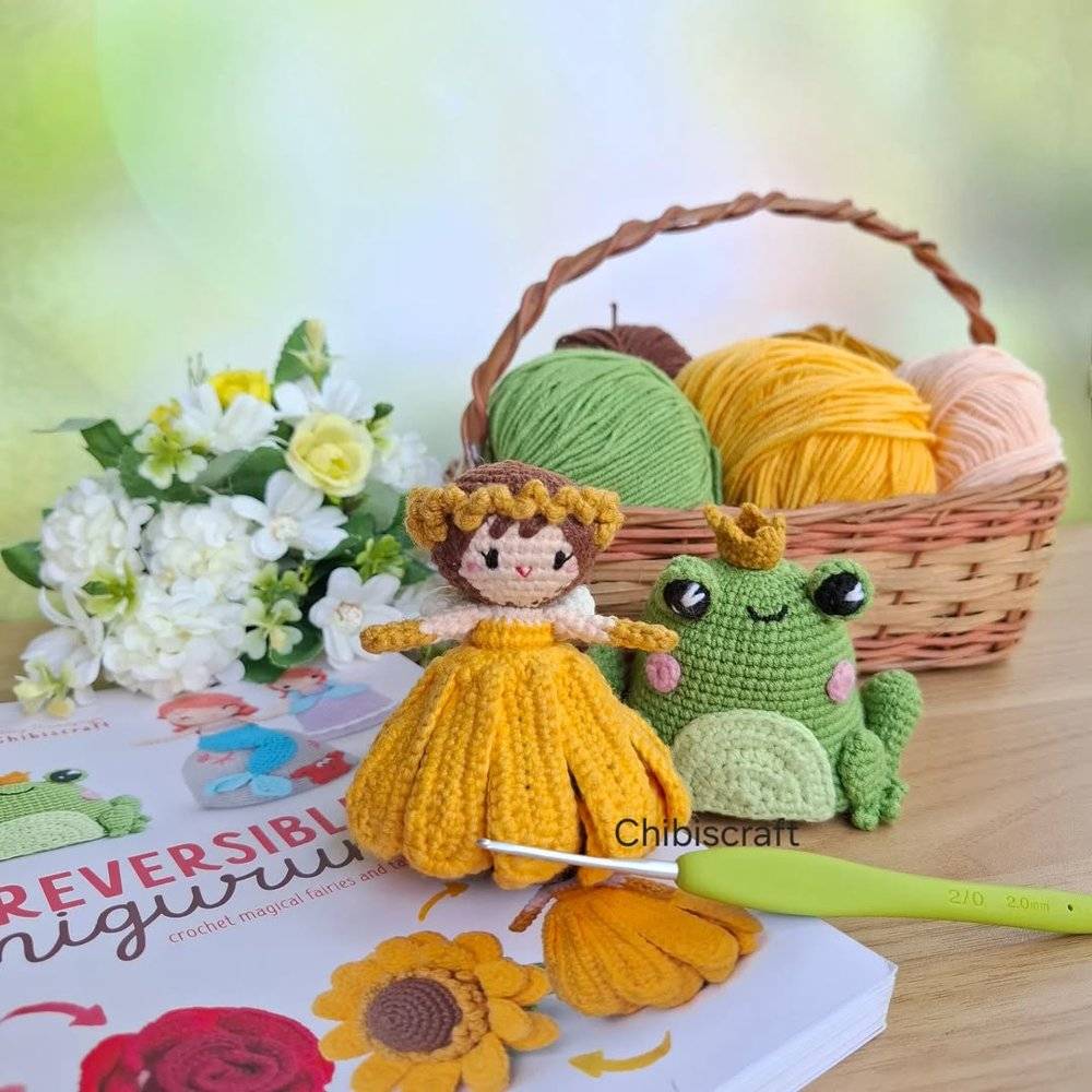 Enchanting Amigurumi Sunflower Fairy Doll Crochet Pattern