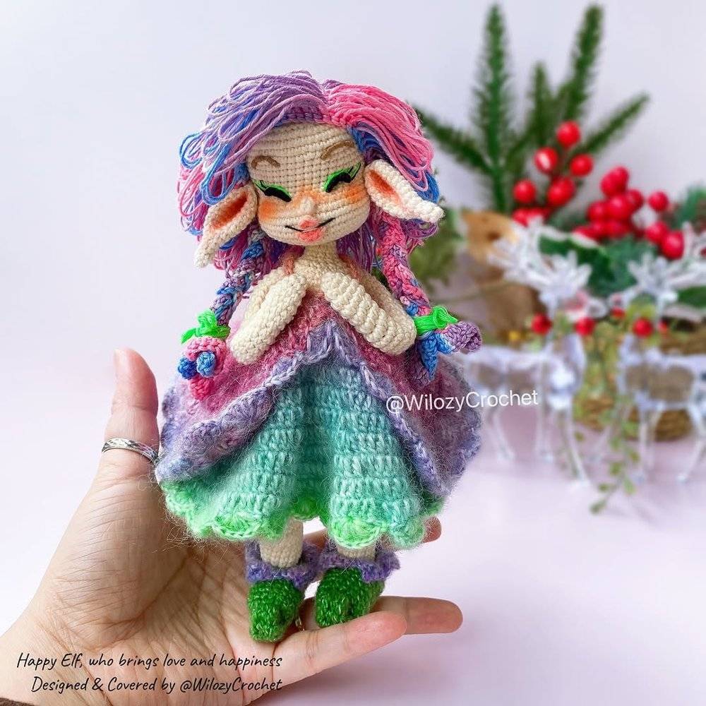 Enchanting Lobelia Flower Fairy Doll Crochet Pattern