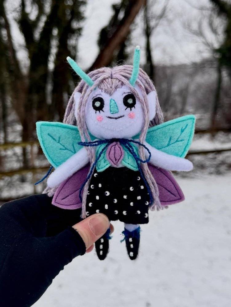 Enchanting Lobelia Flower Fairy Doll Crochet Pattern
