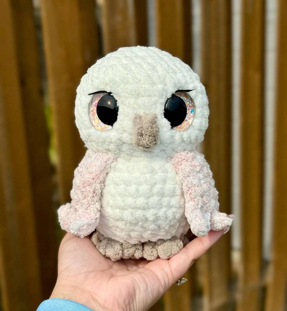 Fluffy Amigurumi Owl Crochet Project