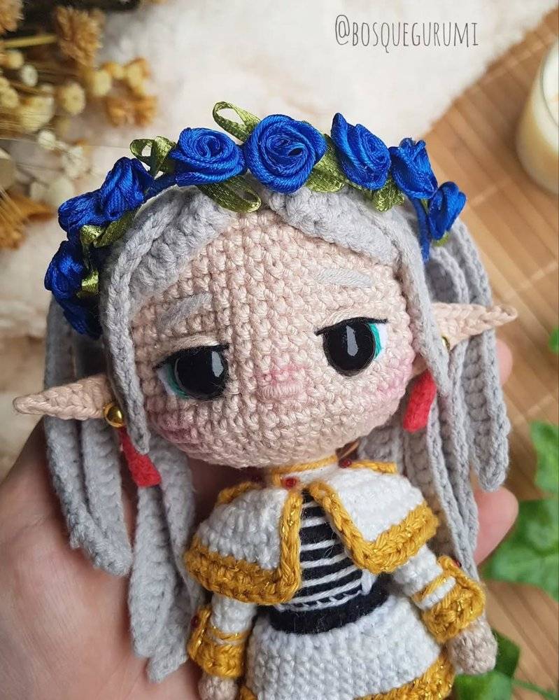 Frieren-Inspired Amigurumi Doll Crochet Pattern