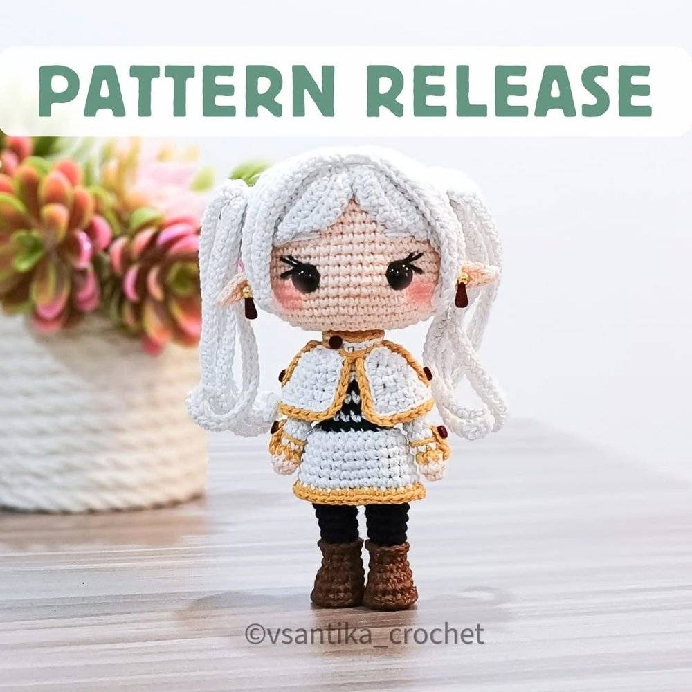 20 Frieren Anime Crochet Patterns Frieren Anime Character Crochet Doll