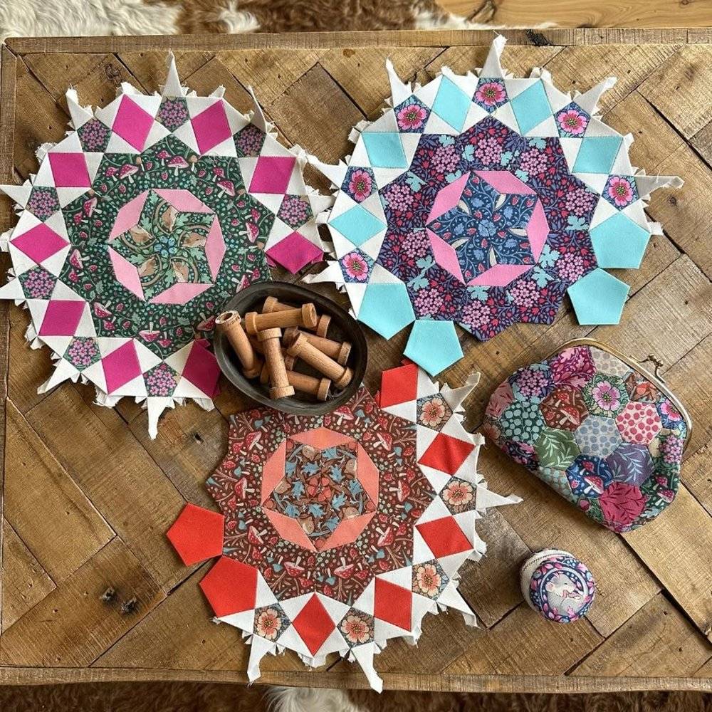 Geometric Fabric Star Blocks