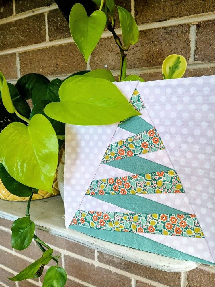 Geometric Paper Pieced Tree Block