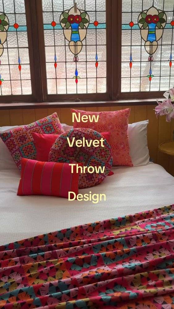 20 Stained Glass Crochet Pillow Cover Patterns Geometric Stained Glass Crochet Pillow Cover