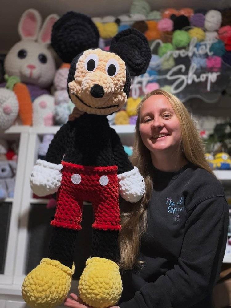 Giant Amigurumi Mickey Mouse Crochet Plushie
