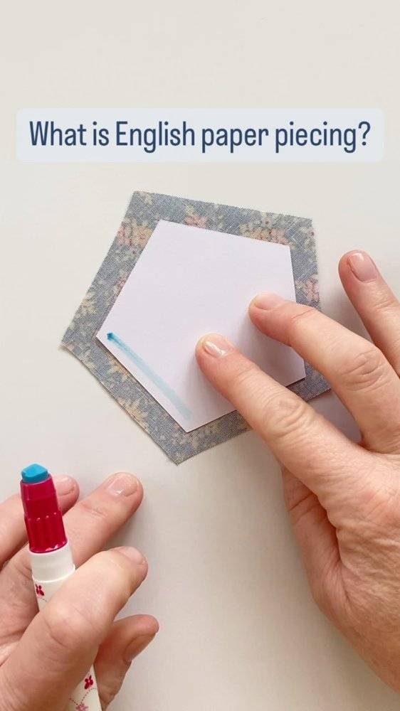 Hand-Sewn English Paper Piecing Hexagon