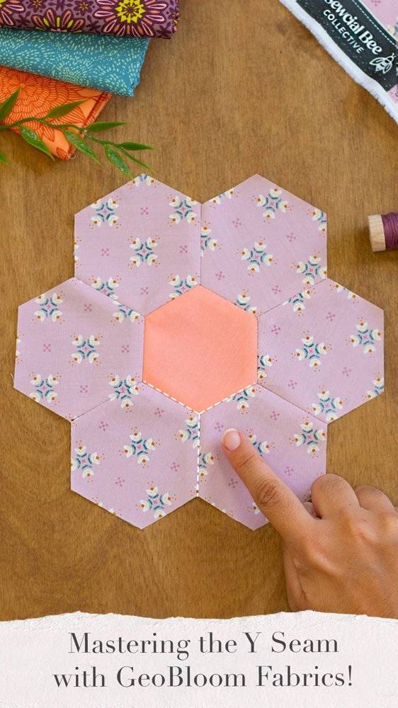 Hexagon Fabric Patchwork Design