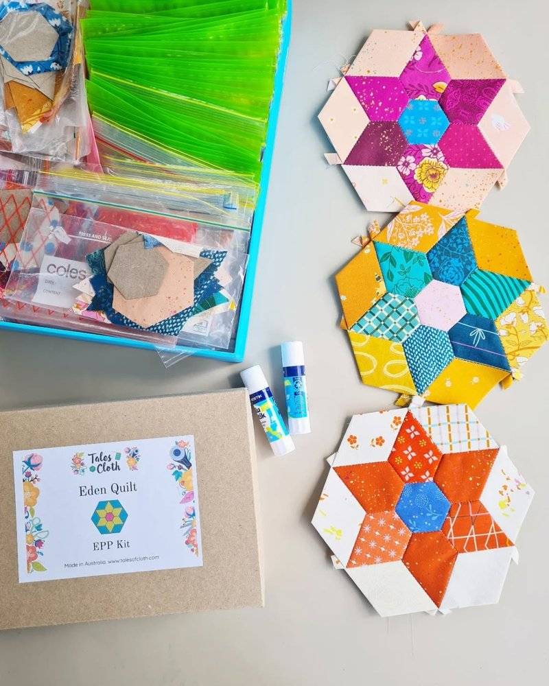 Hexagon Paper Piecing Quilt Blocks