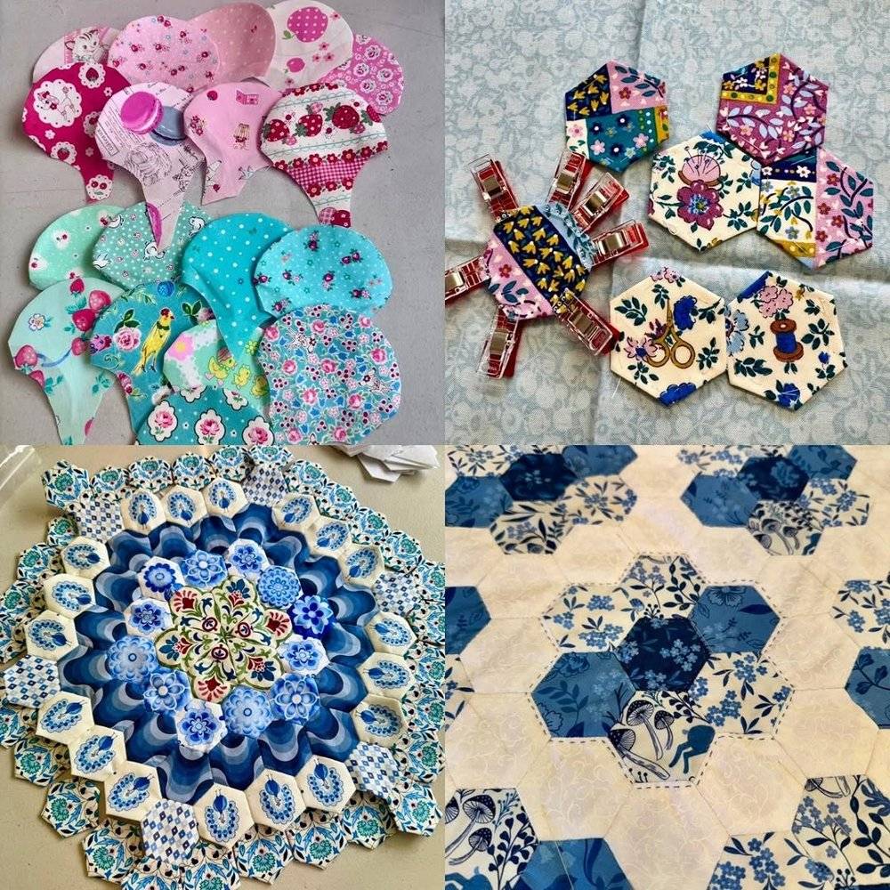 Hexagon Patchwork Quilt Blocks