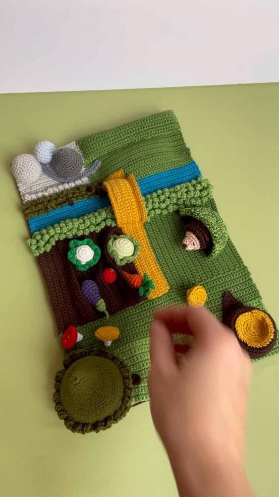 Interactive Crochet Garden Sensory Mat