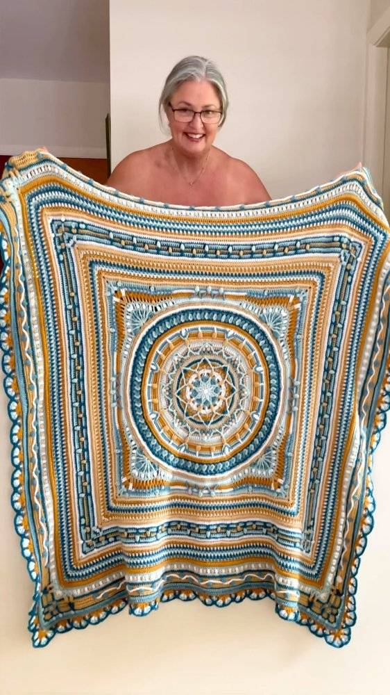 Intricate Crochet Mandala Blanket Project