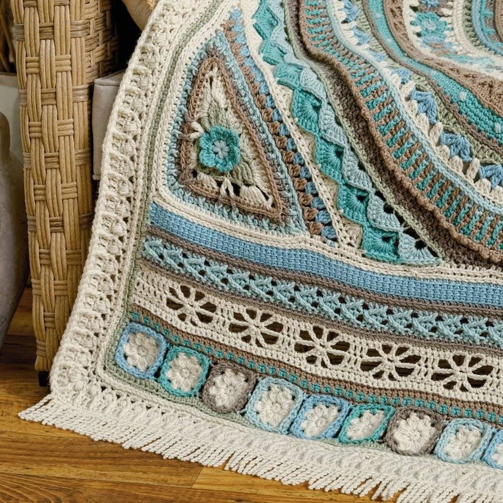 Intricate Crochet Mandala Blanket Project