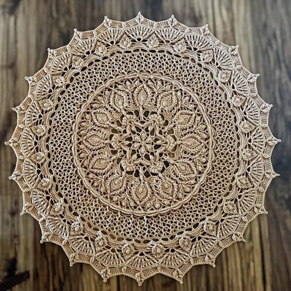 23 Mandala Blanket Crochet Patterns Intricate Crochet Mandala Doily Project