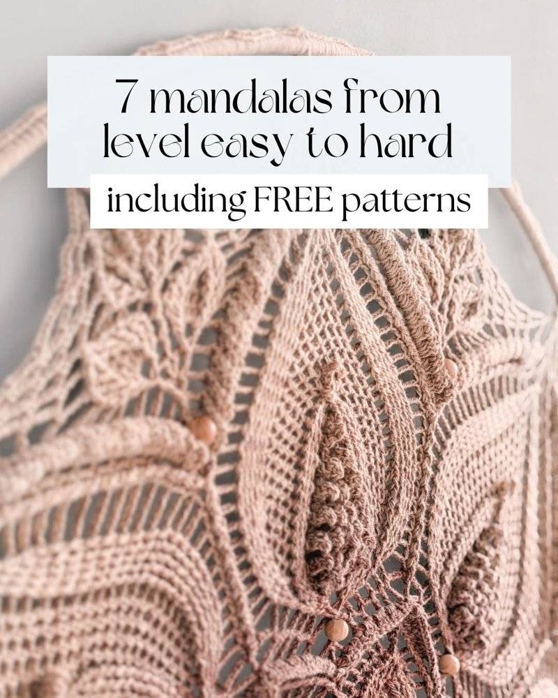 Intricate Crochet Mandala Wall Hanging
