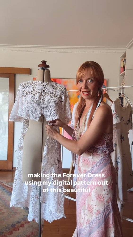 Intricate Crochet Wedding Dress Project